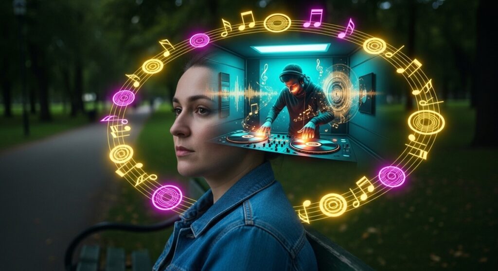 The ‘Uninvited DJ’ Brain | Why That One Song Is Living In Your Head (And Refuses to Pay Rent) 2